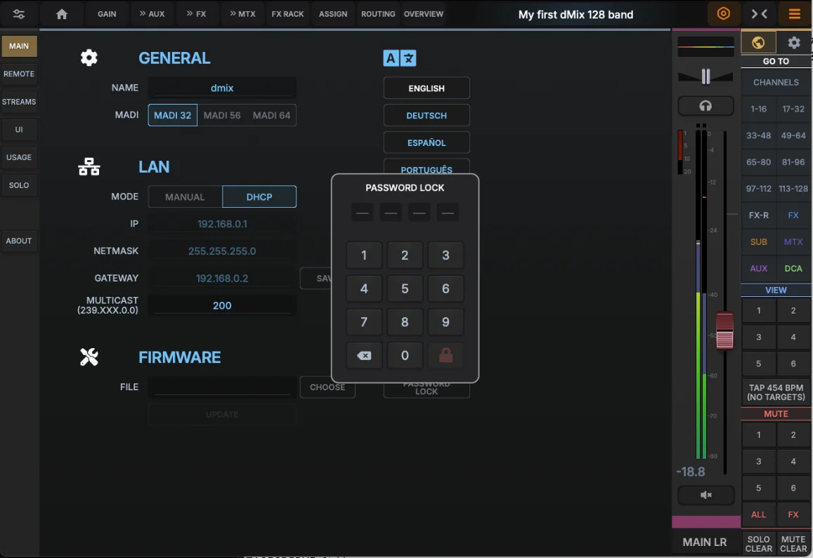 Mixer Password